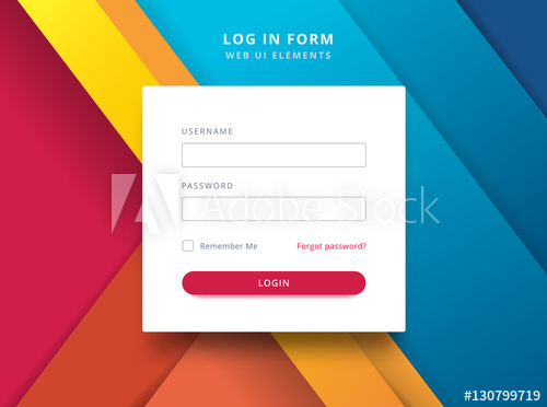 Vector Material Design Login Interface Username And Password 500x372 Vector Material Design Login Interface Username And Password