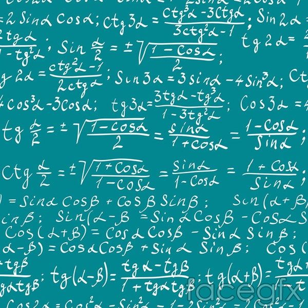 600x600 Mathematics Math Background Vector Free Vectors