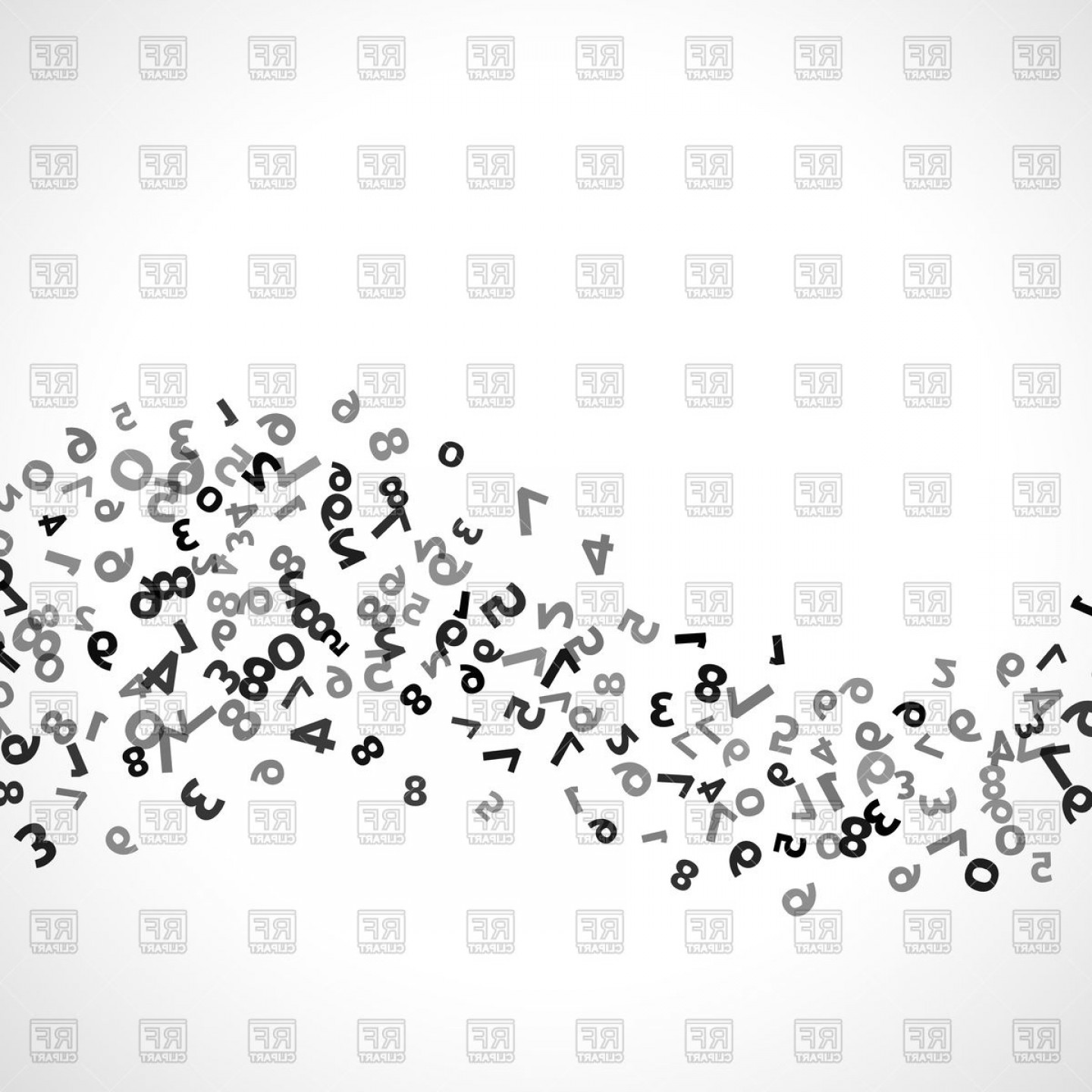 1440x1440 Abstract Math Number On Wave Background Vector Clipart Soidergi