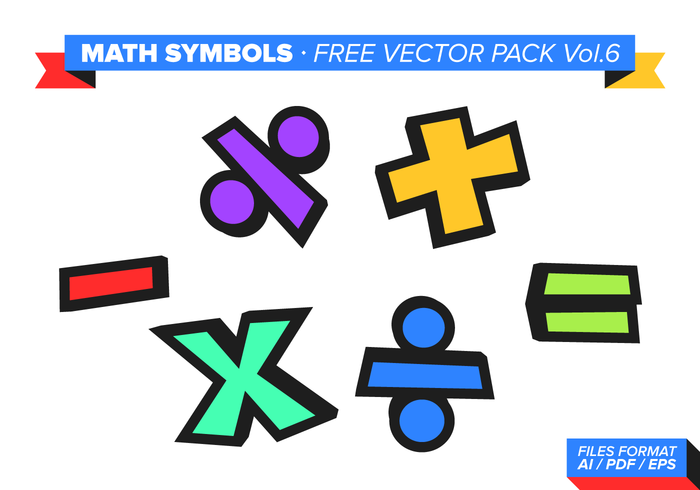 700x490 Math Symbols Free Vector Pack Vol