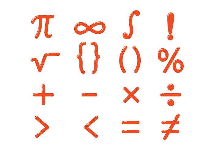 700x490 Shiny Math Symbols Vector