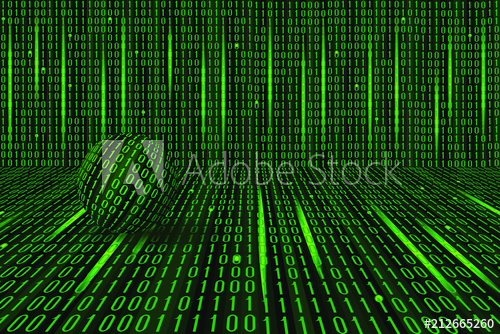 500x334 Abstract Technology Pattern Stream Of Binary Computer Code