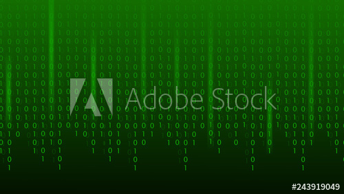 500x282 Matrix Binary Code Green Abstract Technology Background, Vector