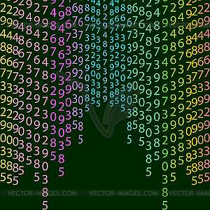 300x300 Matrix Concept Rainbow And Black Green Background