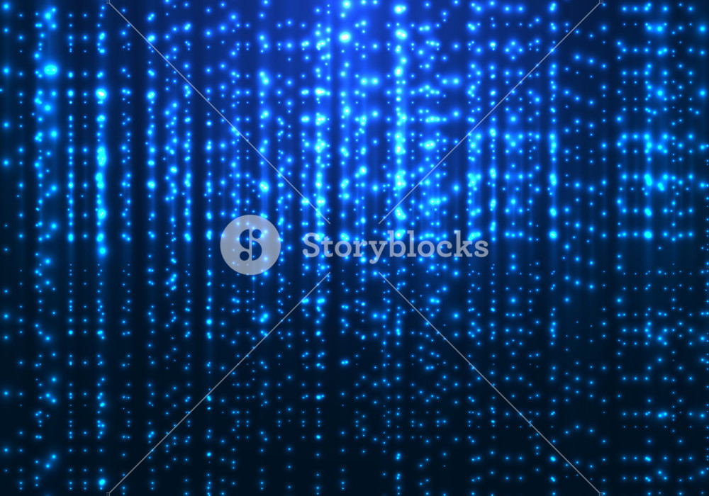 1000x700 Abstract Matrix Technology Blue Magic Sparkling Glitter Particles