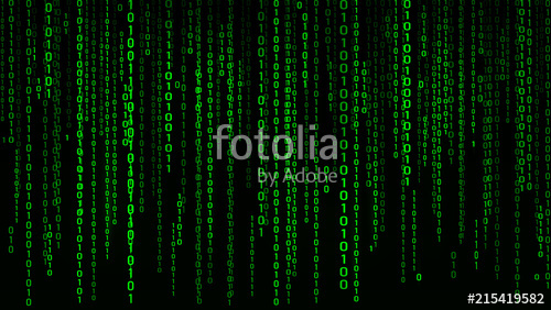 500x282 Digital Background Green Matrix Binary Computer Code Vector