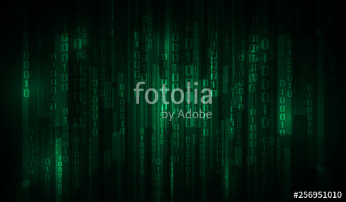 500x292 The Matrix Binary Code Vector Illustration Stock Image