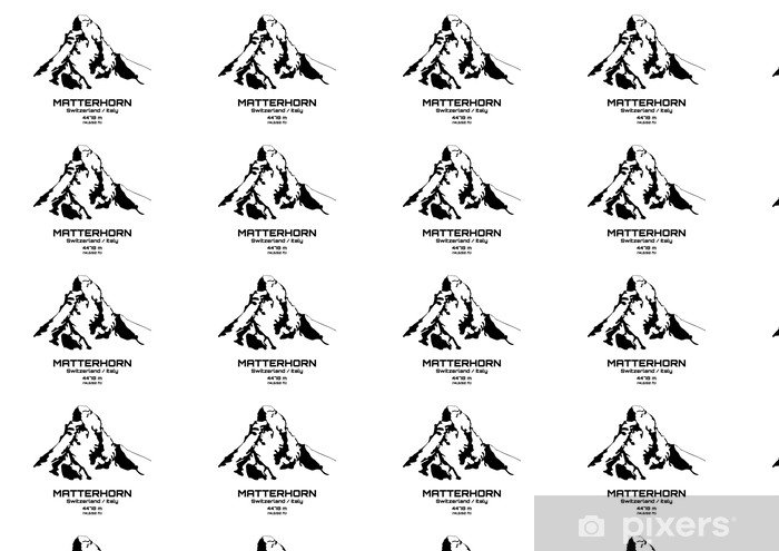700x495 Outline Vector Illustration Of Mt Matterhorn Wallpaper Pixers
