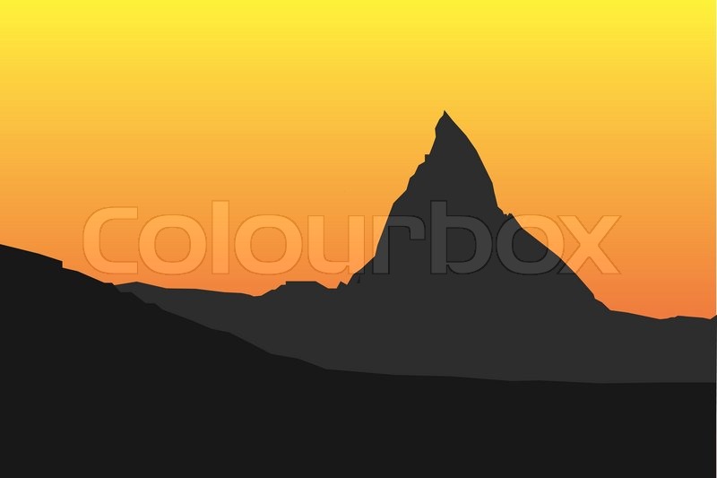 800x533 Simple Vector Silhouette Of Famous Stock Vector Colourbox
