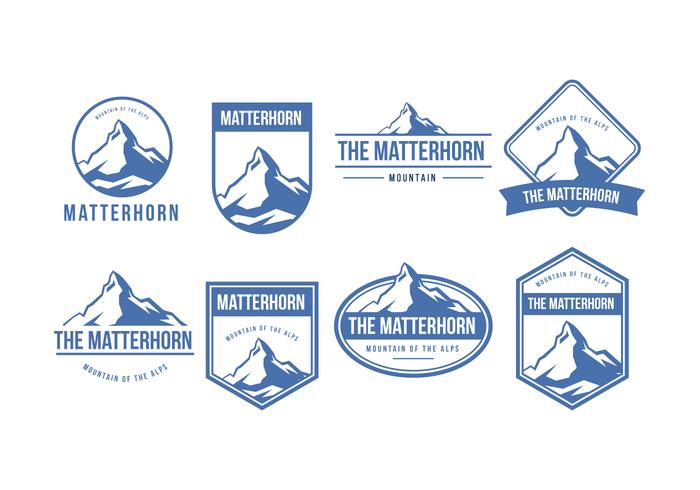 700x490 Free Matterhorn Mountain Badges Collection