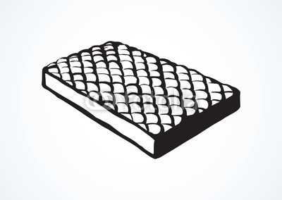 400x284 Mattress Drawing Bedroom Bed Sketch Icon Vector Art Illustration