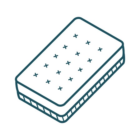 450x450 Linear Icon Of The Mattress, Vector Royalty Free Vector Graphics