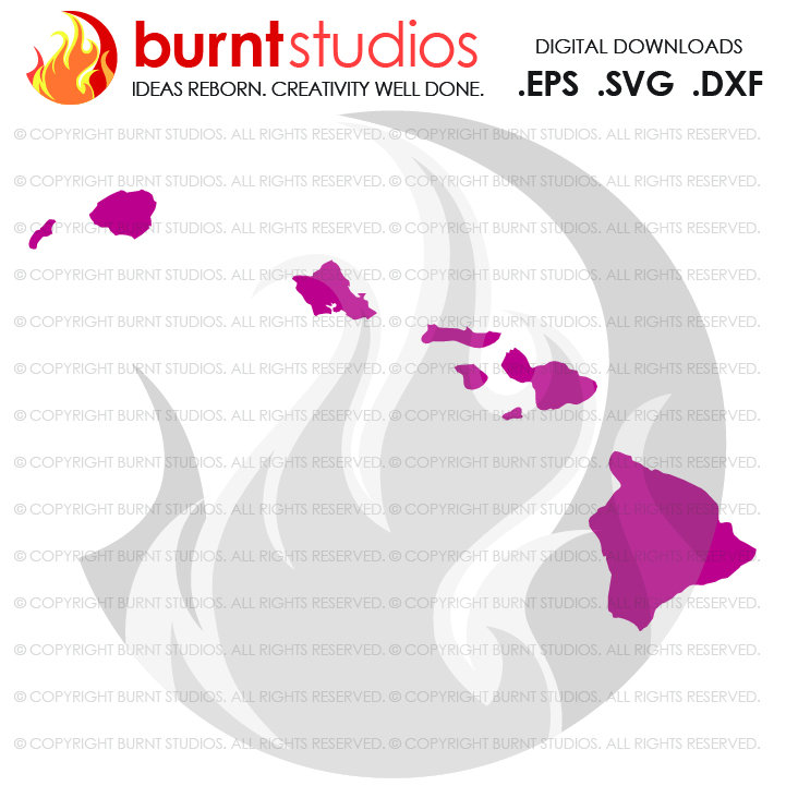 721x721 State Of Hawaii Cutting File, Digital Download, Love, Home