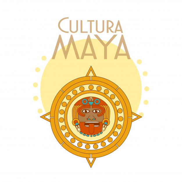 626x626 Cultura Maya Postcard Vector Premium Download