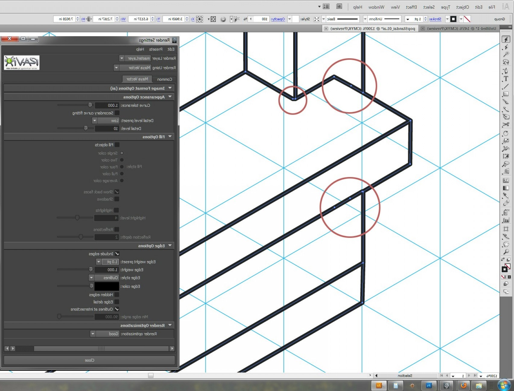 1704x1296 Maya Vector Render To Illustrator Need Cleaner Curves Soidergi
