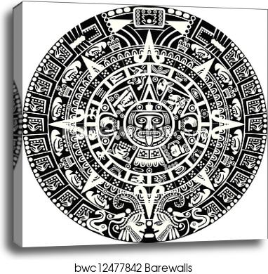 Mayan Calendar, Canvas Print Barewalls Posters Prints 382x390 Mayan Calendar, Canvas Print Barewalls Posters Prints