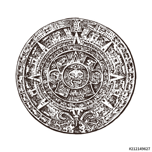 Mayan Calendar Vector at Vectorified.com | Collection of Mayan Calendar ...
