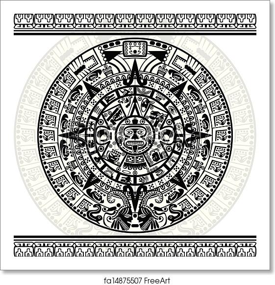 Mayan Calendar Vector at Vectorified.com | Collection of Mayan Calendar ...