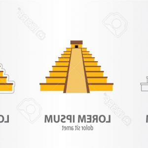 300x300 Mayan Pyramid In Yucatan Mexico Icon Vector Hoodamathrun