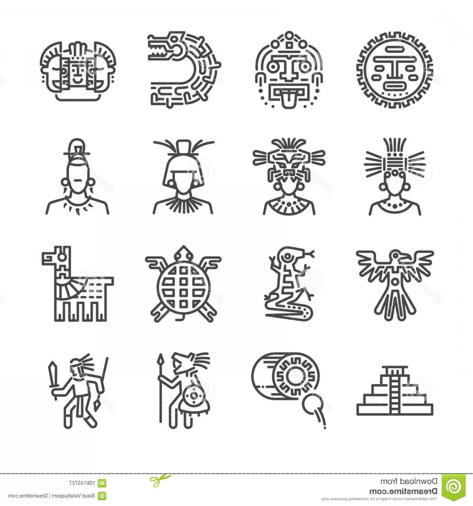 Mayan Pyramid Vector at Vectorified.com | Collection of Mayan Pyramid ...