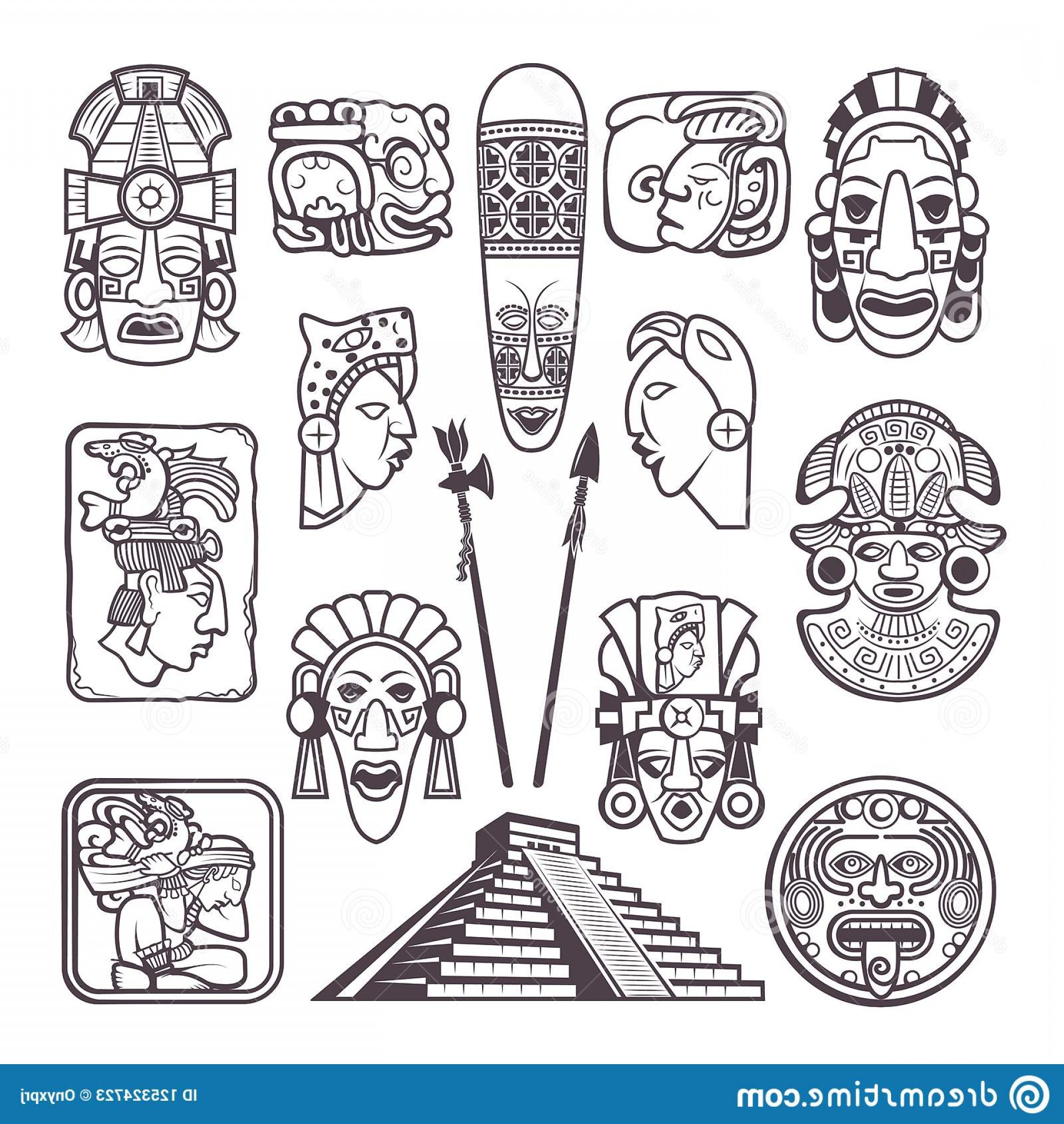 Mayan Symbols Vector at Vectorified.com | Collection of Mayan Symbols ...