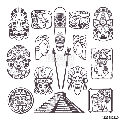 Mayan Symbols Vector at Vectorified.com | Collection of Mayan Symbols ...