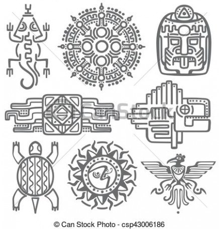 Mayan Symbols Vector at Vectorified.com | Collection of Mayan Symbols ...