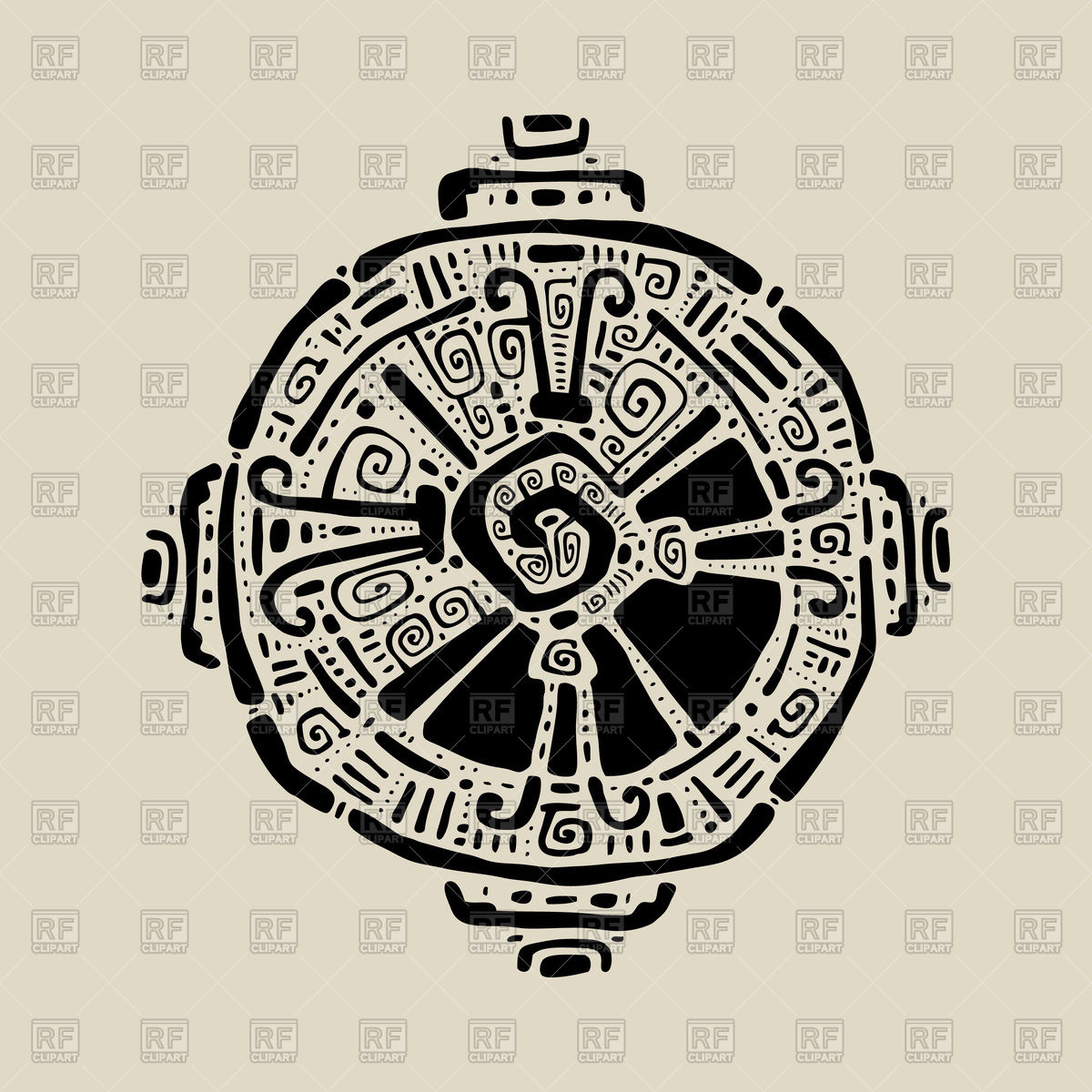 1200x1200 Hunab Ku Mayan Symbol Vector Image Of Signs, Symbols, Maps