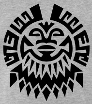 190x215 Mayan Tribal Face Vector Men's Premium T Shirt Spreadshirt