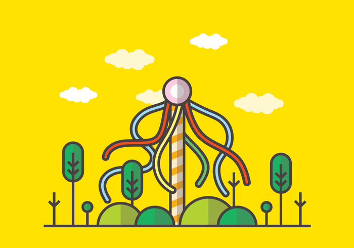 700x490 Maypole Vector Illustration