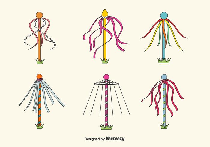 700x490 Maypole Vector Set