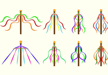 352x247 Free Maypole With Children Vector Illustration Free Vector