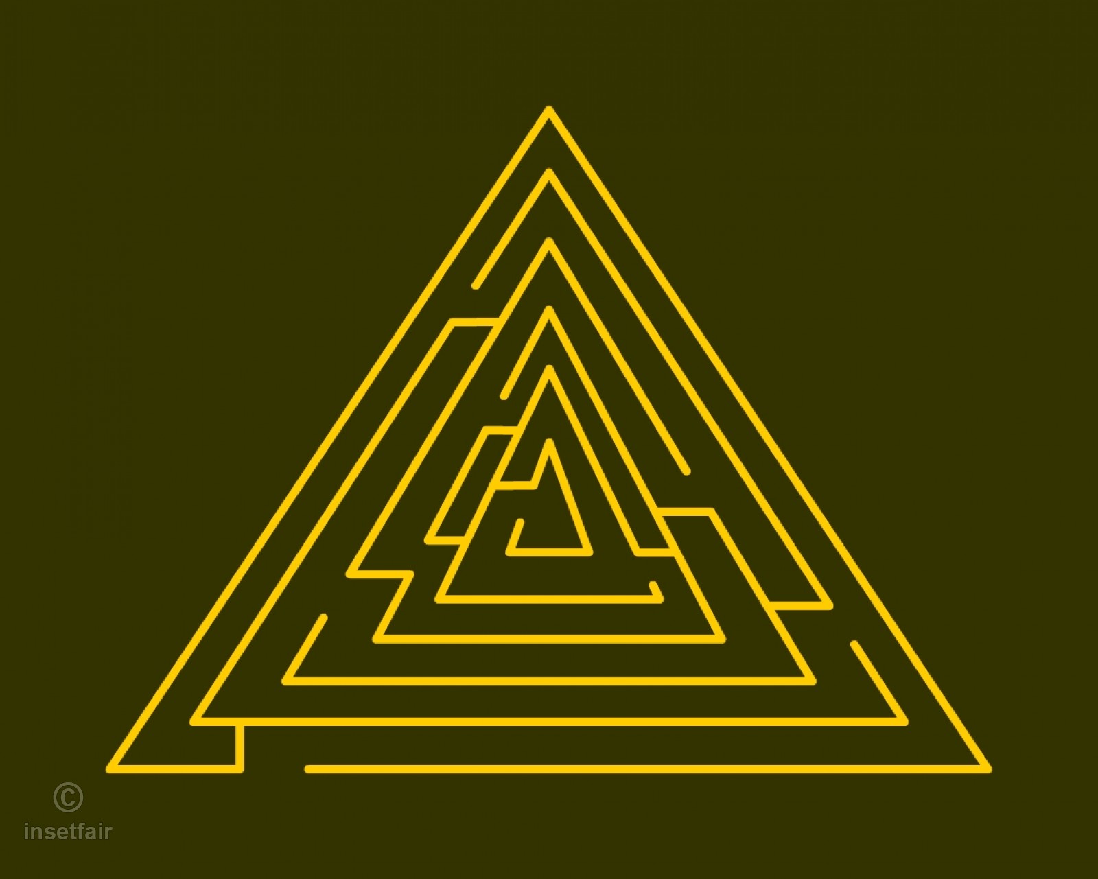 Triangle Maze Creative Vector Image 1600x1281 Triangle Maze Creative Vector Image