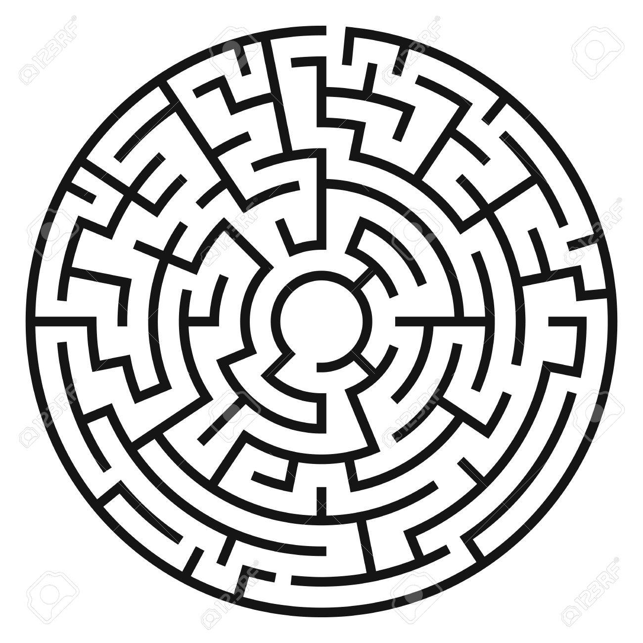 1300x1300 Free Maze Clipart Circle, Download Free Clip Art