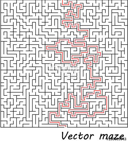 452x500 Maze Vector Illustration Stock Image And Royalty Free Vector