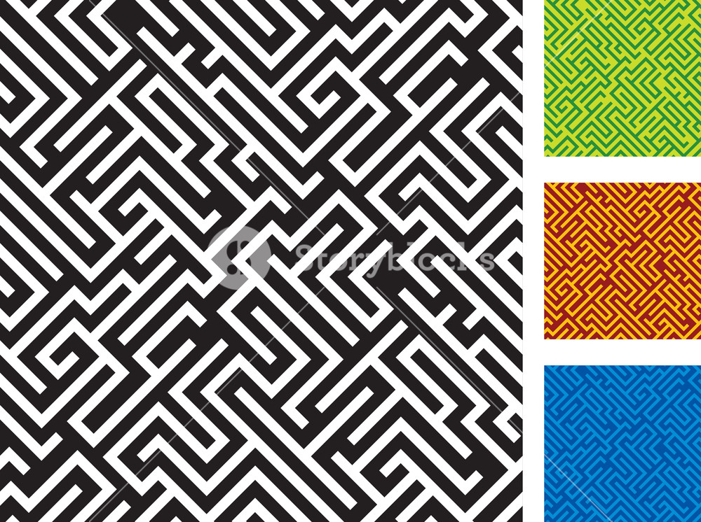 1000x746 Maze Vector Royalty Free Stock Image