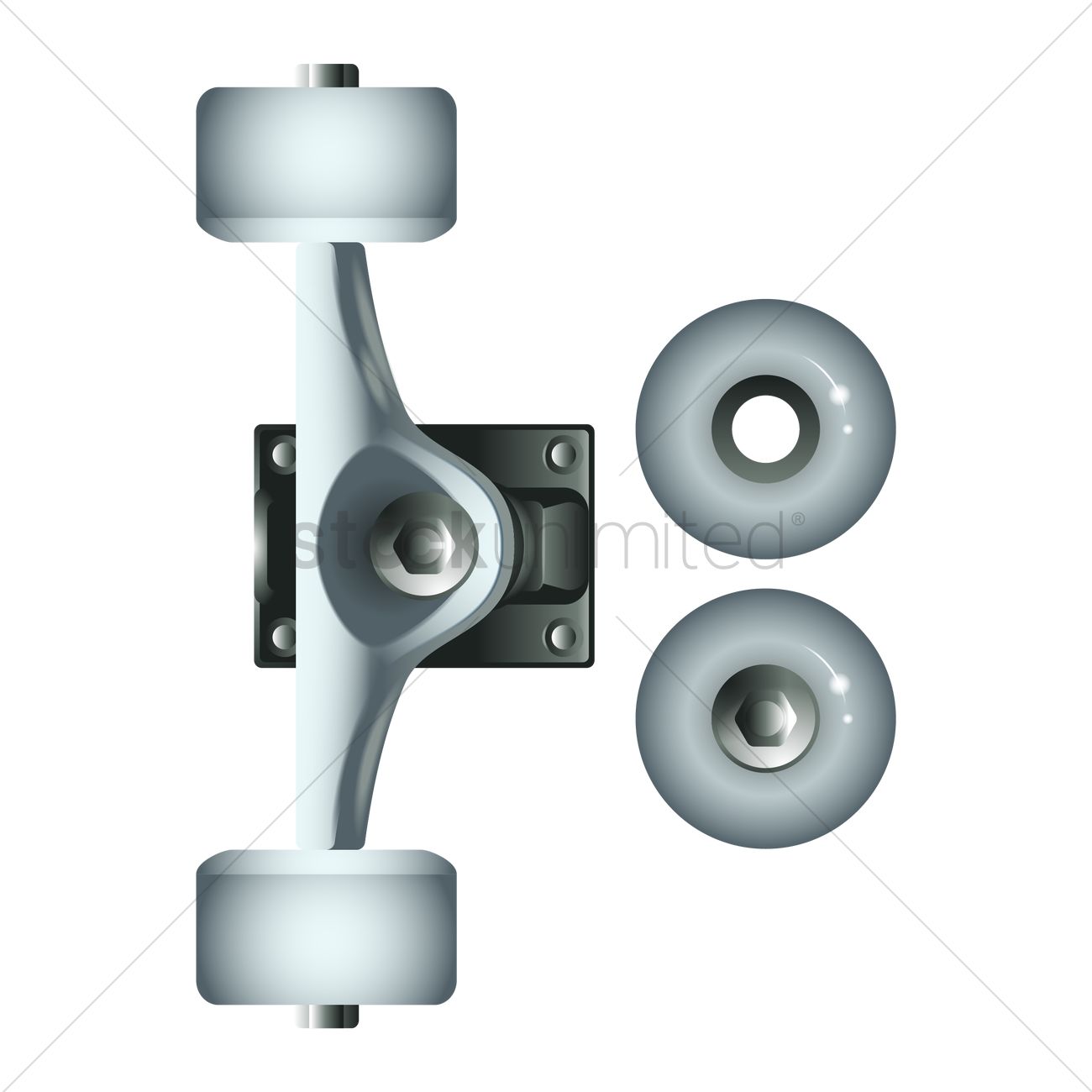 1300x1300 Skateboard Wheels Vector Image