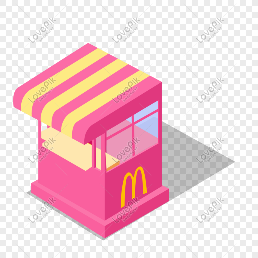 860x860 Stereo Hand Drawn Mcdonalds Small Shop Vector Png