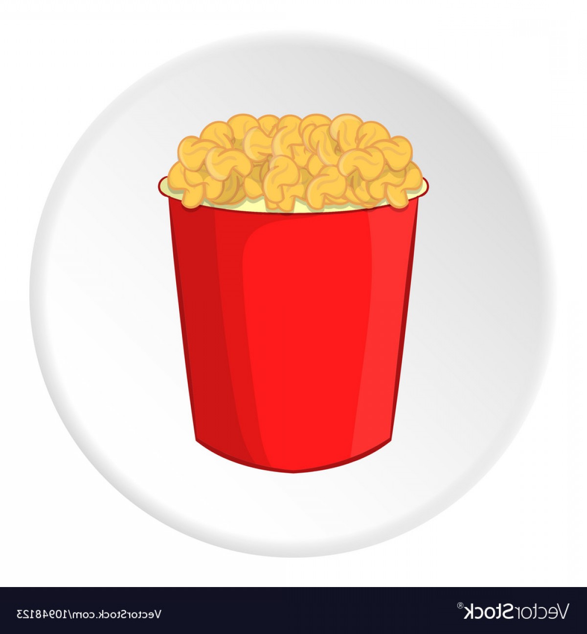 1200x1296 Popcorn Icon Cartoon Style Vector Geekchicpro