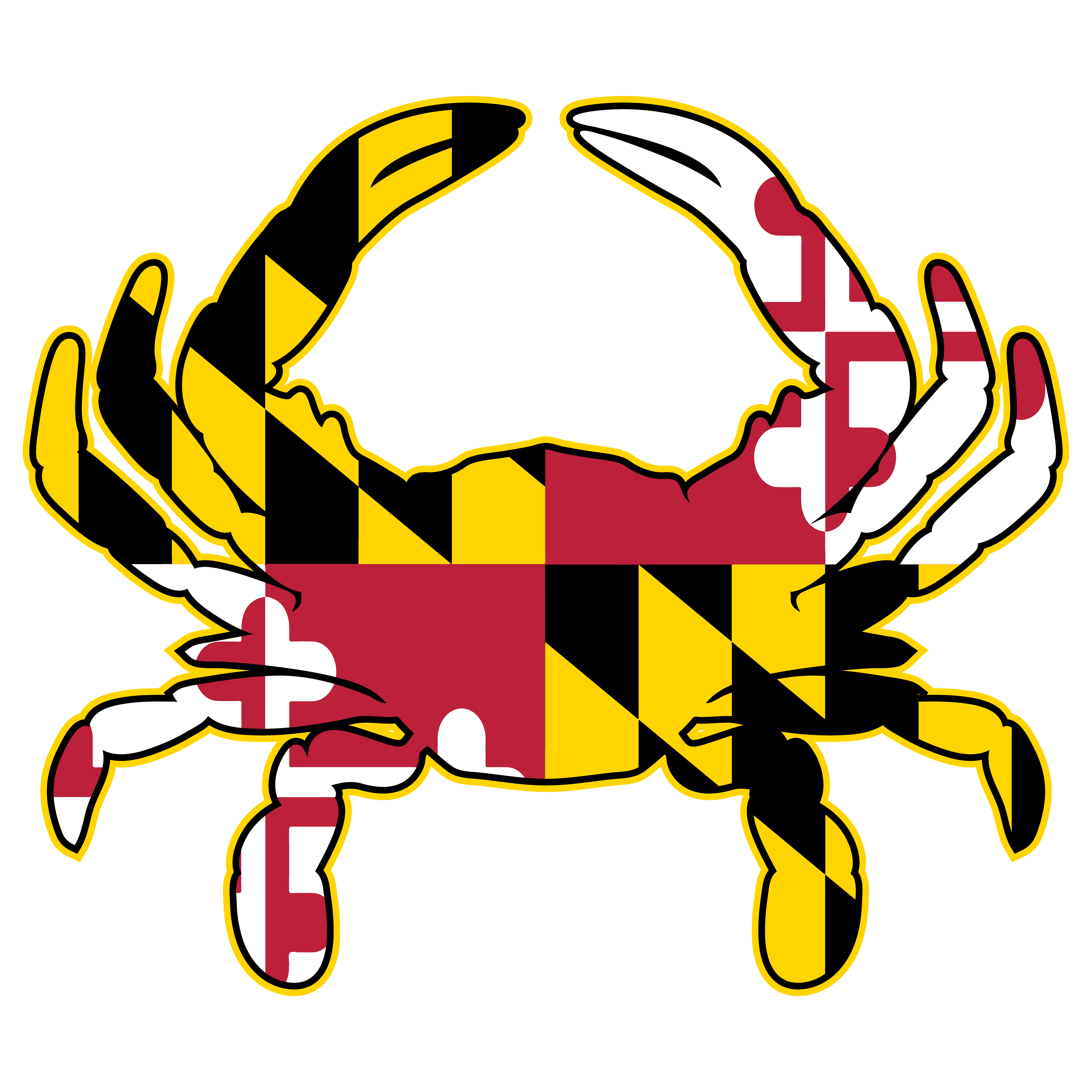 Maryland Flag Crab Isolated Vector Illustration 5000x5000 Maryland Flag Crab Isolated Vector Illustration
