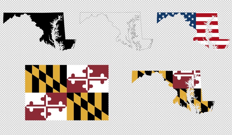Maryland State Flag Vector Clip Art Cutting For Etsy 794x463 Maryland State Flag Vector Clip Art Cutting For Etsy