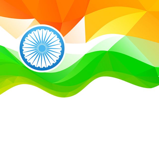 Wave Style Indian Flag, India, Flag Of Inidia, Independence Day 640x640 Wave Style Indian Flag, India, Flag Of Inidia, Independence Day