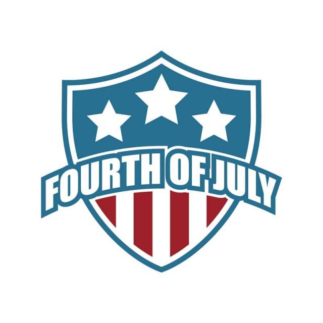 American Independence Day Of July Poster, Red Blue White Flag 640x640 American Independence Day Of July Poster, Red Blue White Flag