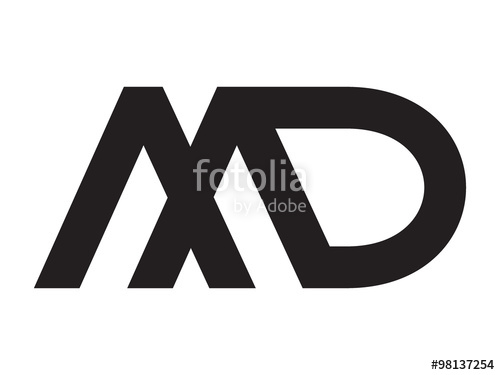 Md Letter Identity Monogram Logo Stock Image And Royalty Free 500x375 Md Letter Identity Monogram Logo Stock Image And Royalty Free