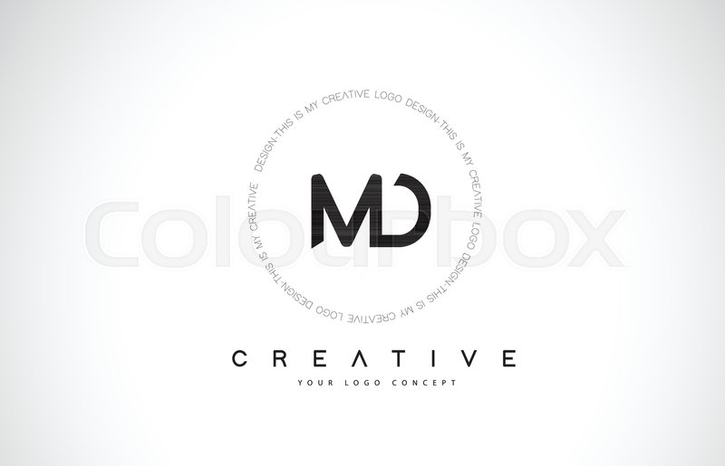 Md M D Logo Design With Black And Stock Vector Colourbox 800x515 Md M D Logo Design With Black And Stock Vector Colourbox