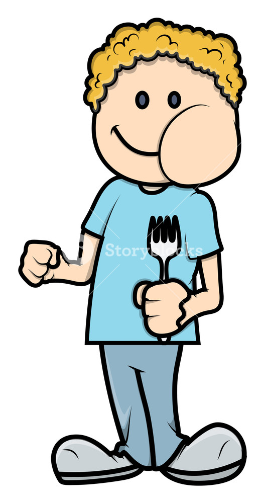 528x1000 Hungry Boy Eating Meal