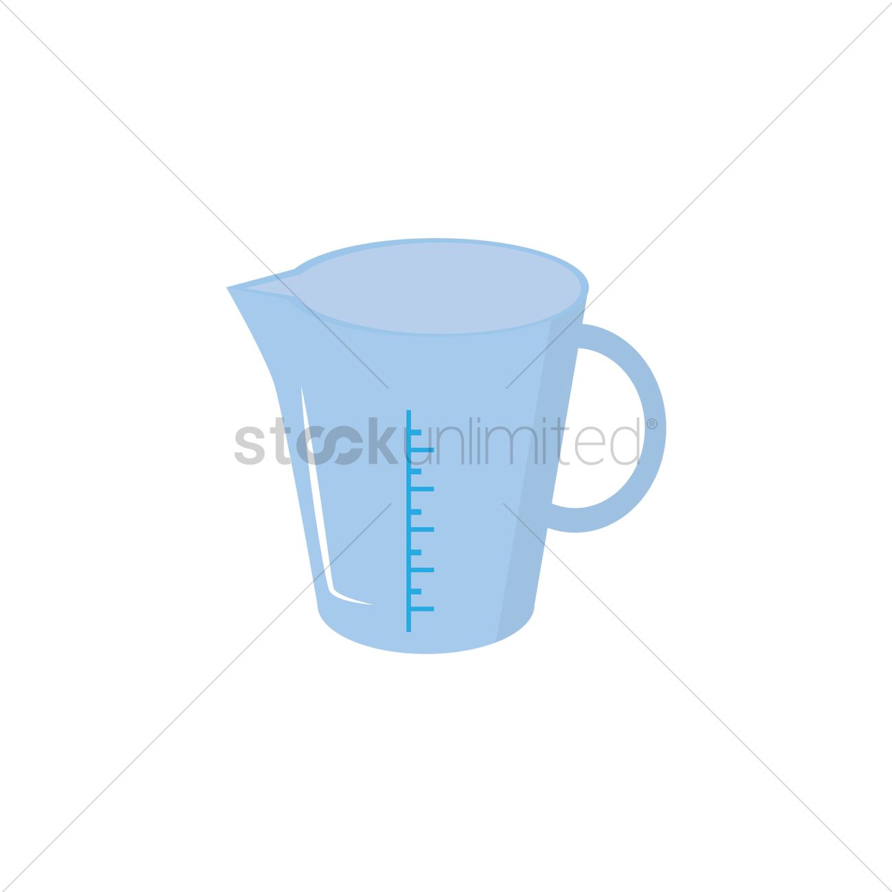 Measuring Cup Vector Image 1300x1300 Measuring Cup Vector Image