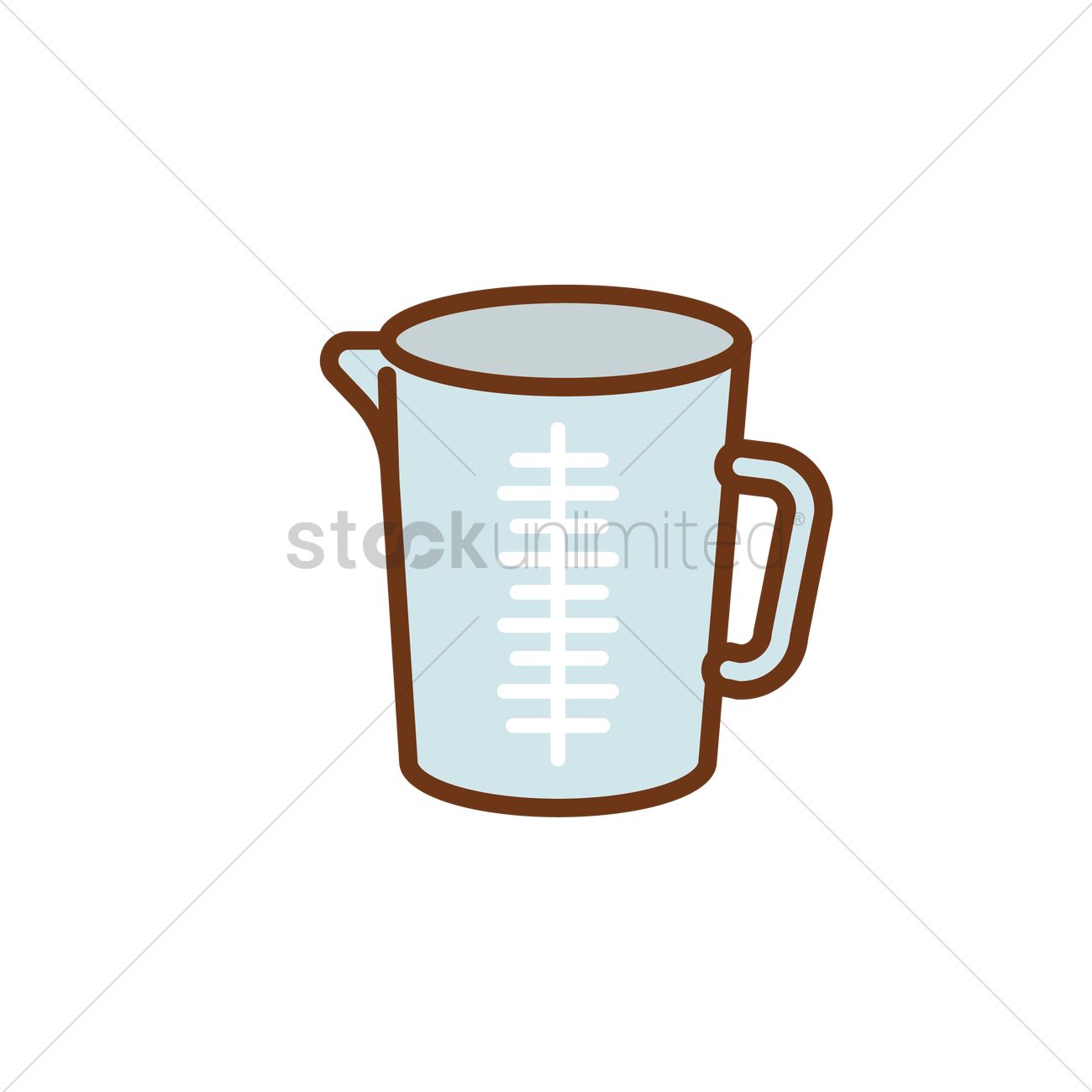 Measuring Cup Vector Image 1300x1300 Measuring Cup Vector Image