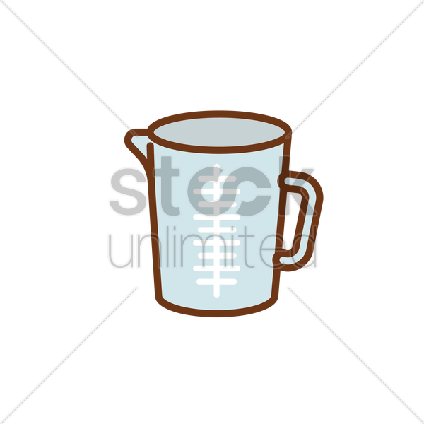 Measuring Cup Vector Image 600x600 Measuring Cup Vector Image