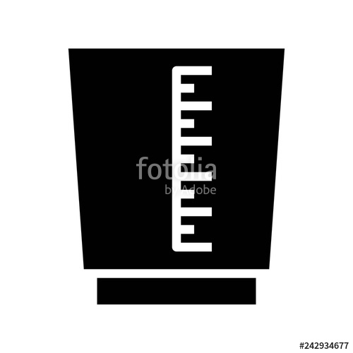 Measuring Cup Vector, Coffee Related Solid Style Stock Image 500x500 Measuring Cup Vector, Coffee Related Solid Style Stock Image